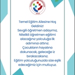 Temel Eğitim Ailesine Hoş Geldiniz!